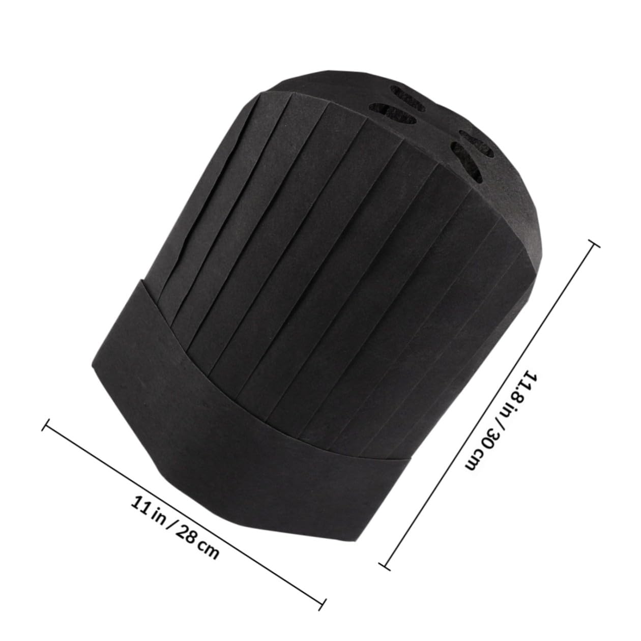 DOITOOL Gorros de Chef Desechables 20 Piezas, Gorro de Cocinero de 12 Pulgadas Alto, Unisex, Tamaño 28x30 Cm, Material Ecológico y Biodegradable para Trabajo en Cocina Profesional