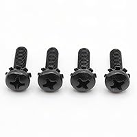 Vista 9 de ReplacementScrews Tornillos M4 de 0.551 in compatibles con muchos soportes de TV LG, juego de 4