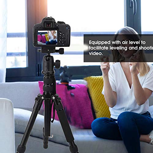 Fotostativ, leichte tragbare Aluminiumlegierung 5-teilige Kamera Fotostativständer mit Kugelkopf, 1/4 Zoll Schraube… – Bild 5