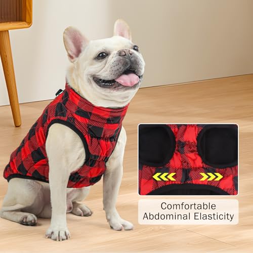 Image of SCENEREAL Dog Winter Coat with Built-in Harness for Small & Medium Dogs