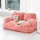 MEWOOFUN stilvoll katzenbett katzensofa flauschig - 76x45cm katzenbett große Katzen Plush katzencouch für kleine Hunde und Katzen Abnehmbar und waschbar (rosa)