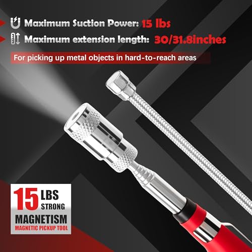 Image of TOOLEAGUE 7Pcs Telescoping Magnetic Pickup Tool Set