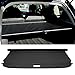 IKON MOTORSPORTS Cargo Cover Compatible with 2007-2016 Jeep Compass 2007-2017 Patriot, Black PU Tonneau Cover Retractable, 2008 2009 2010 2011 2012 2013 2014 2015 2016