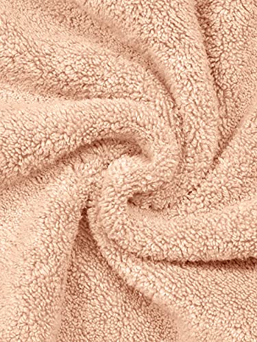 Image of Bombay Dyeing Super Ultrx Zero Twist Plain Dyed 650 GSM Cotton Bath Towel - Size 75cms x 150cms - Ultrx (Peach)