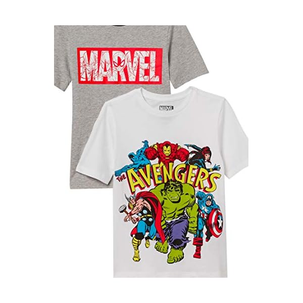 Amazon Essentials Boys and Toddlers' Disney | Marvel | Star Wars Short-Sleeve T-Shirts - Image 3