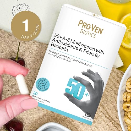 Pro-Ven Probiotics for Adults Age 50+ | Gut Health & Immune System Support | 2.5 Billion CFU Friendly Bacteria & Multivitamin Supplement | 30 Capsules - Image 7