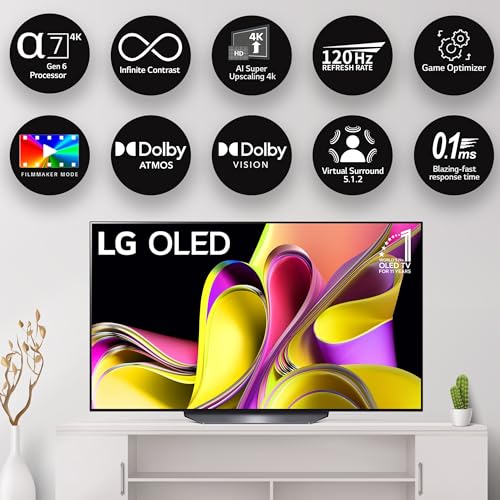 Image of LG 139 cm (55 inches) OLED B3 AI Series 4K Ultra HD (3840 x 2160) Smart webOS OLED TV 55B3PSA (Black)