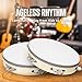 Flexzion Wood Handheld Tambourine 8
