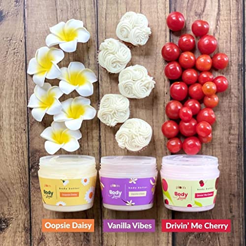 Plum Vanilla Body Butter For Dry Skin, With Shea Butter & Sunflower Oil, Deep Moisturizing Body Cream Lotion With Brazilian Seed Oil & Vitamin E, Non Sticky & Mineral Oil Free, 7.05 Oz #TOP7