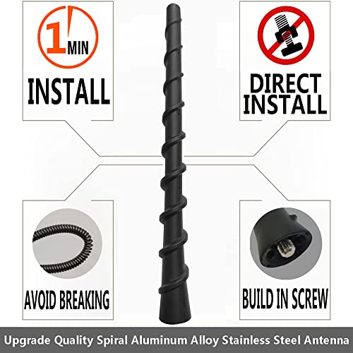 Antena corta para Ford F150 construida con materiales resistentes de 7 pulgadas 3