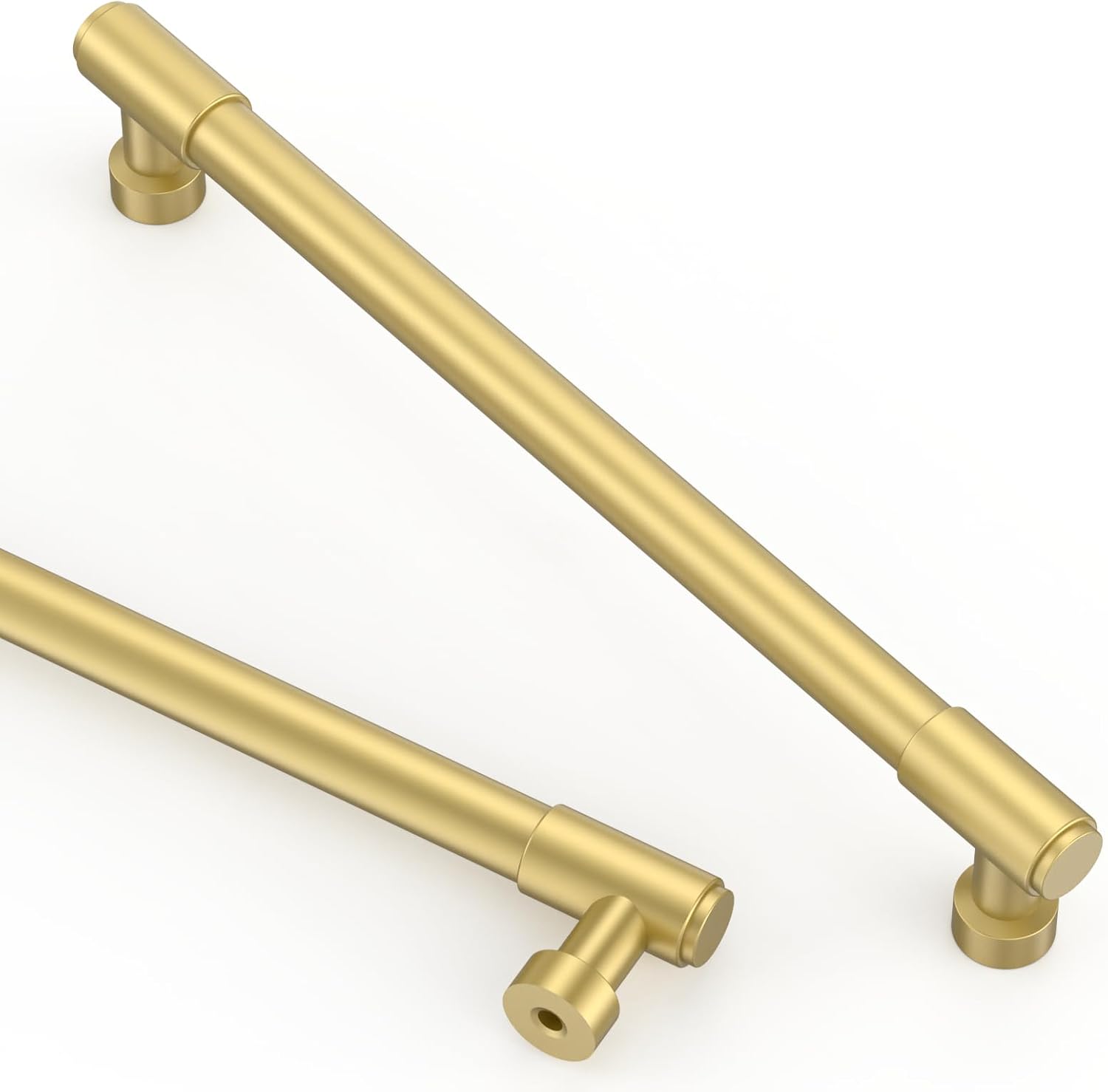 Asidrama 10 Pack 5 Inch(128mm) Champagne Bronze Cabinet Pulls Kitchen Cabinet Handles Champagne Gold Hardware for Cupboard Drawer