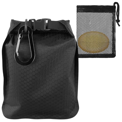 Uliya Sac Porte-Savon avec Filet à Savon et Mousqueton Sac à Savon Imperméable et Étanche à Séchage Rapide Ultra-léger Idéal pour Les Voyages, Le...