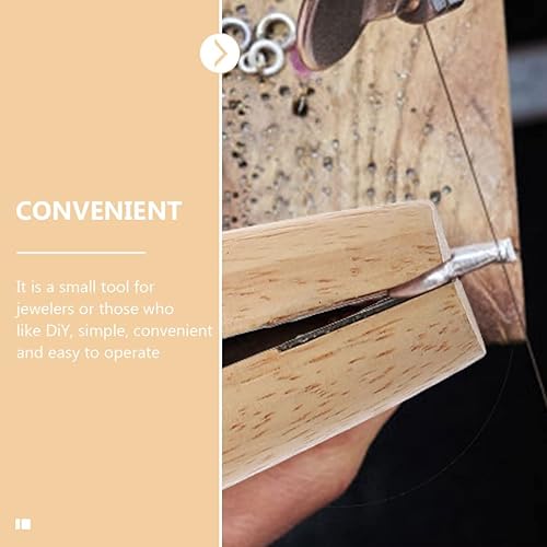 Miniatura 5 de EXCEART Herramientas de cuero Herramientas de fabricación de joyas 2 unids Abrazadera de anillo de madera Soporte de joyeros Benchwork Ajuste a mano