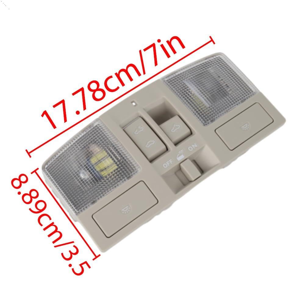 Car Interior Lights Ceiling Roof Reading Dome Light with Sunroof Switch White Lamp for Mazda 3 2010-2013 BBM669970B75