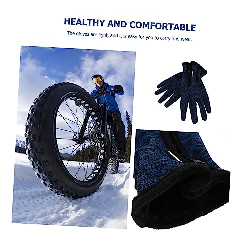 VALICLUD 1 Par De Luvas De Inverno Luvas De Mountain Bike Luvas De Escalada Luvas De Jardinagem Luva