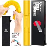 FitBeast Barras ejercitadoras de mano para terapia física, alivia el dolor de tendinitis y mejora la fuerza de agarre, recuperación de lesiones, antebrazo (amarillo, extra ligero)