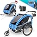 KESSER® Rimorchio per bambini da bicicletta Sport-RX 2 in 1 - funzione jogging...