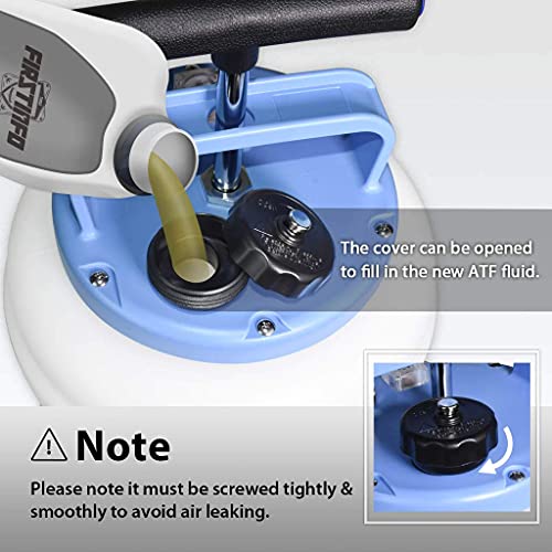 Firstinfo 10.5 Liter Manual Atf Refill System Dispenser Auto Transmission Fluid Oil And Liquid Refill Pump Kit With 18-Piece Atf Filler Adapters #TOP2