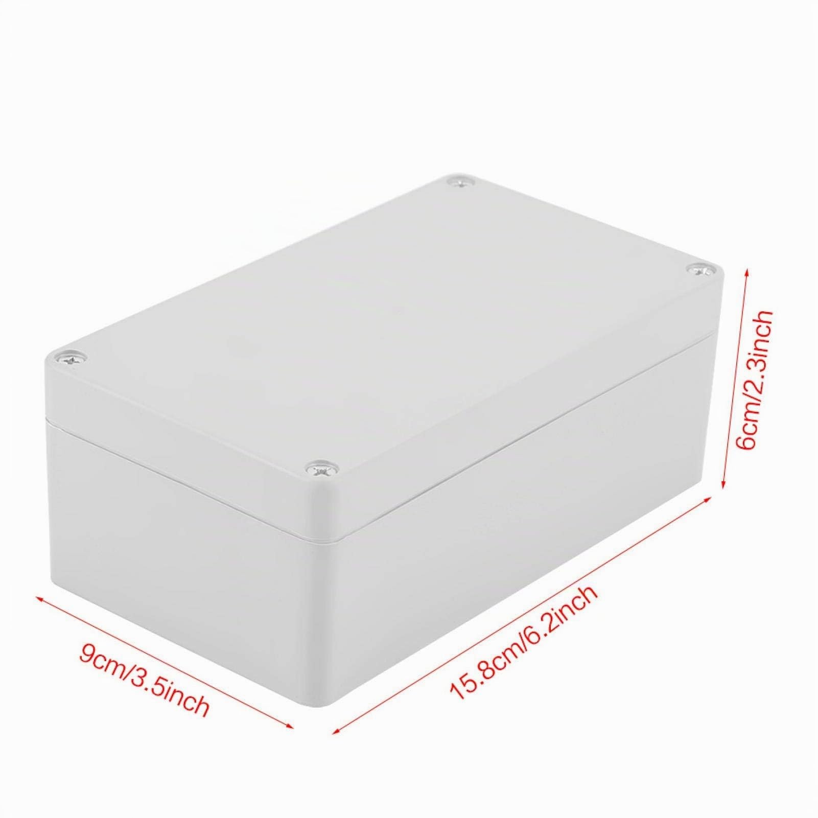 Tyenaza Caja Estanca, Cajas Registro Superficie, Carcasa de Proyecto EléCtrico de ABS IP65, Cajas de Conexiones de Cableado DIY para Equipos EléCtricos Interiores y Exteriores(158 x 90 x 60mm)