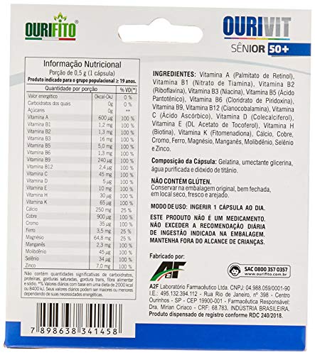 Kit Ourivit Senior 360 Caps