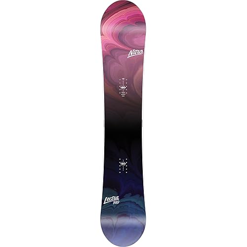 Nitro Women's Lectra 23 Forgiving All Mountain Girls Snowboard for Beginners, Advanced Board