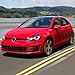 Front Bumper Cover + Hood Grille Compatible With 2015-2017 Volkswagen Golf 7, MK7 GTI Type Front Bumper Conversion Fog Cover Mesh Grille Guard Red Trim by IKON MOTORSPORTS