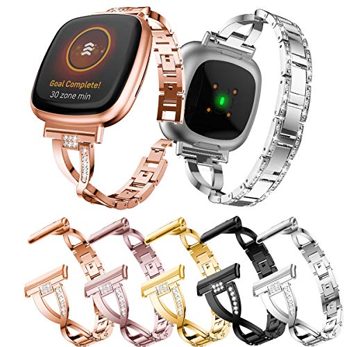Bracelet en acier inoxydable haut de gamme compatible Fitbit Versa 3