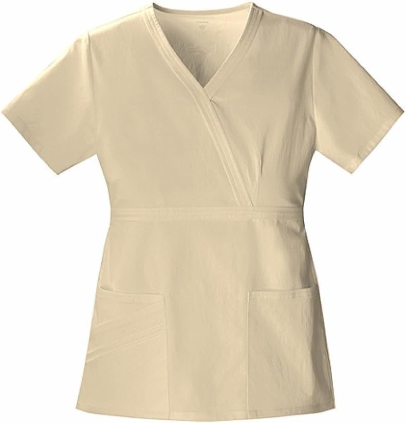 Cherokee Luxe Women Scrubs Top Mock Wrap 1841
