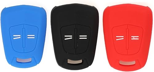 Miniatura 3 de Para Opel Rocks Vectra Zafira Key Case Silicone Key Cover Auto Car Key Shell Holder (rojo)