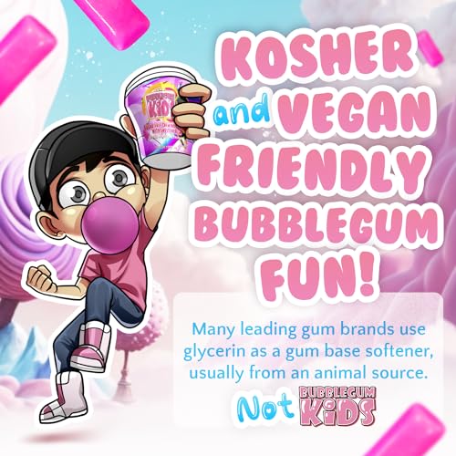 Bubblegum Kids Sugar-Free Gum - Classic Bubble Gum Flavor Sugar Free - Bubble Gum For Kids And Adults Craving Nostalgia - Vegan And Kosher Friendly thumb #3
