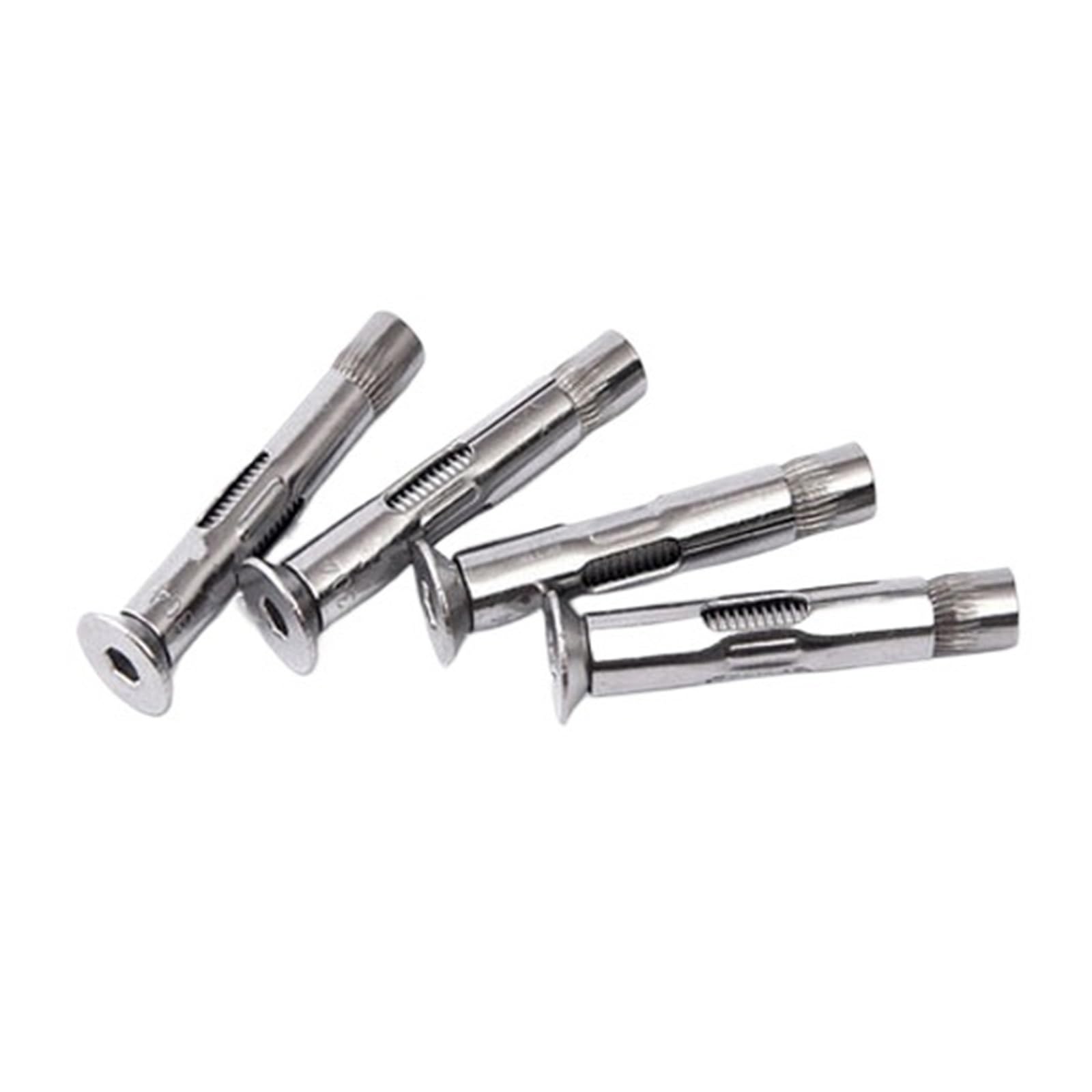 tasselli ad ancoraggio, 4 pezzi M12 Vite a testa svasata con esagono incassato a piatta Bullone in acciaio inossidabile 304 Lunghezza 80 mm-100 mm