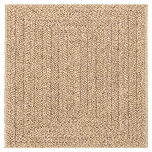 vidaXL Tapis ZIZUR 200x200 cm Aspect de Jute intérieur et extérieur, Tapis d'extérieur, Tapis de Sol, Tapis d'intérieur, Tapis de Porte, Moquette
