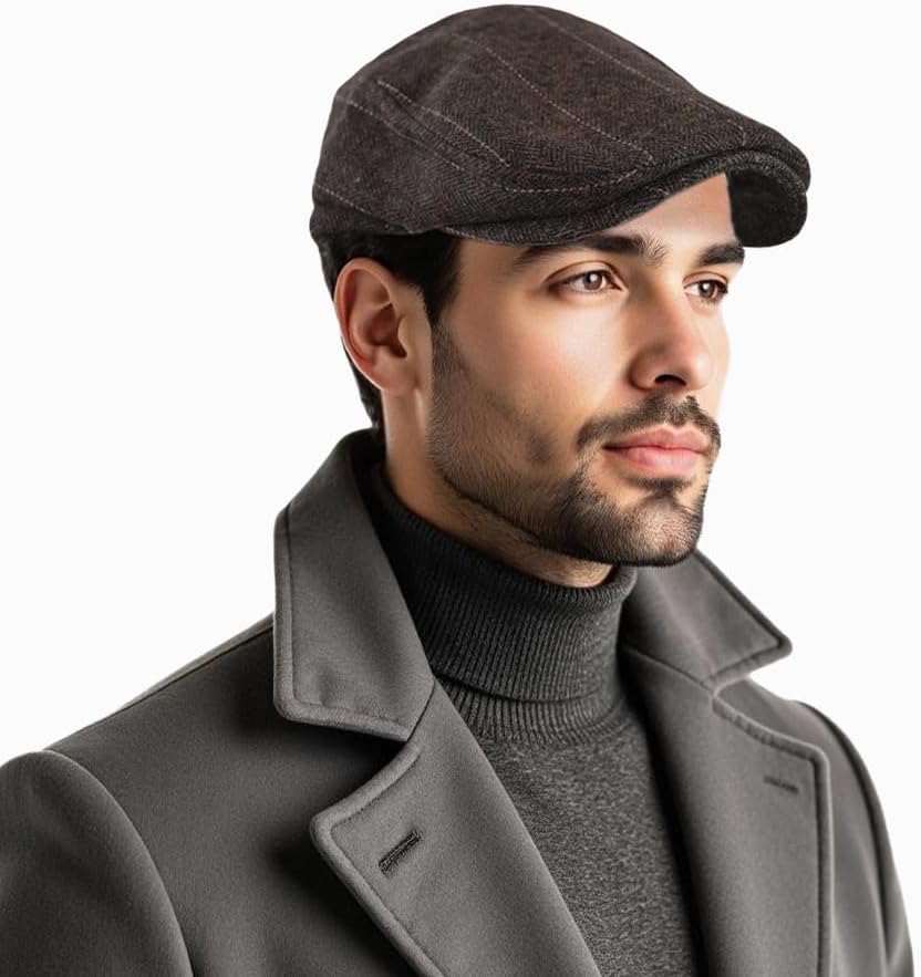 Newsboy Cap for Men/Women Newsboys Hat Men Beret Hats Soft & Comfortable Dress Beret Fashionable Caps for Daily Wear