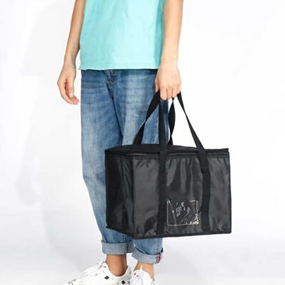 ZYNCUE Sac d'épicerie isotherme réutilisable de 28 L, 35 x 23 x 26 cm, livraison de nourriture, durable, robuste, grande taille, tient debout, pliable, durable