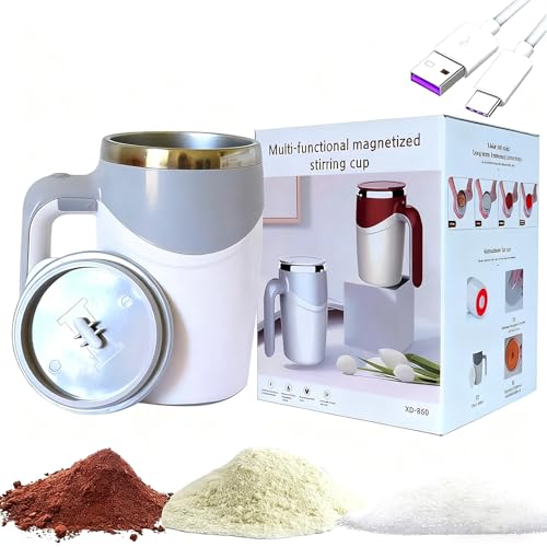 Taza mezcladora automática recargable Toycol de acero inoxidable miniatura 1