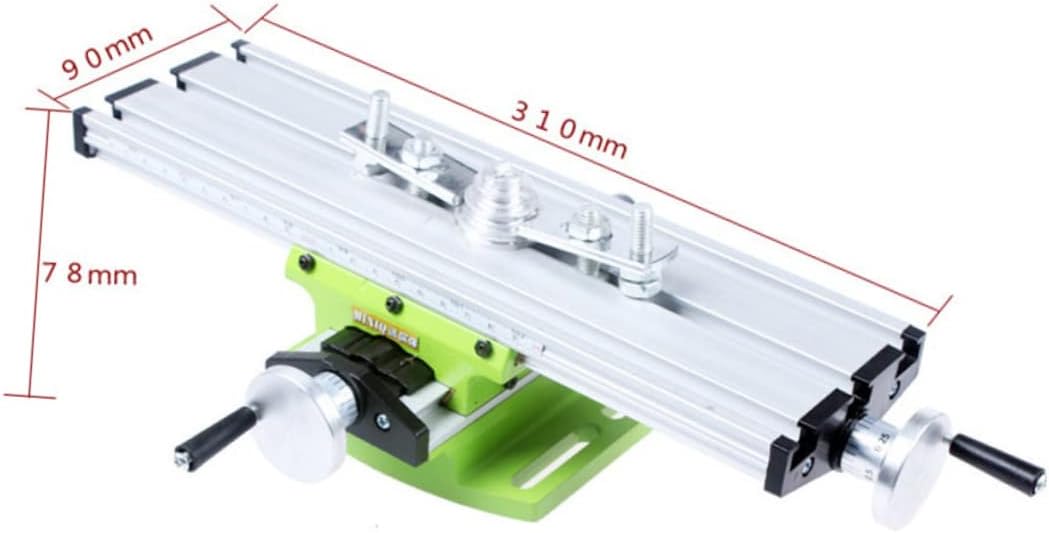 Generic Milling Machine Worktable Vise Cross Slide Vise for 12.2-3.54 Inch Drill Press CNC Clamps