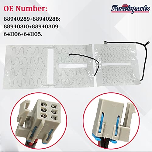 Forwinparts Seat Heat Pads For 2003-2007 Chevy Silverado Suburban Gmc Sierra Yukon Cadillac Escalade 88940289 88940310 88940288 88940309 Bottom&Top Heater Element #TOP1