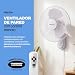 Imagen de BLEYTON Ventilador de Pared Silencioso con Mando Blanco 40W SHADOW