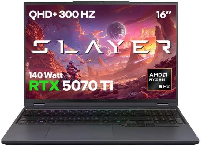 Game Garaj Slayer R9T3D-5070Ti C1 AMD Ryzen 9 9955HX3D 32GB RAM 1TB SSD RTX5070Ti 16
