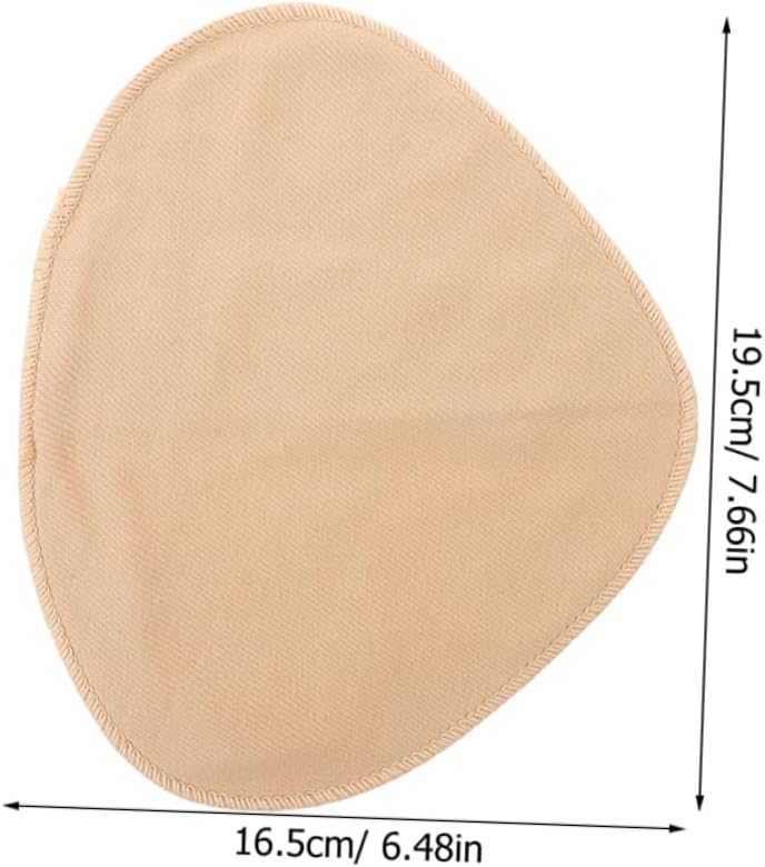 4pcs Nipple Covers for Sports Prosthesis Protective Bag Breathable Breast Pocket Post Protective Cover Khaki