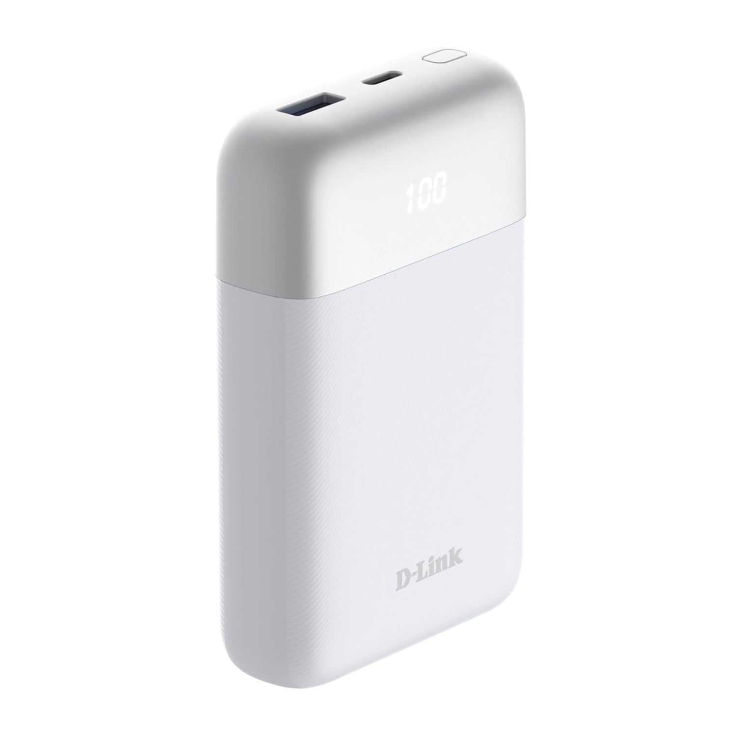 D-Link Power Bank 10000mAh Compact 1x USB-C 1x USB-A Portable Charger PD QC Fast Charging 2-Output Battery Pack