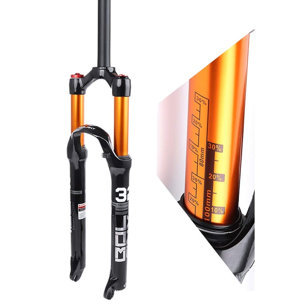 Horquilla de suspensión neumática MTB 26/27,5/29 Pulgadas Horquilla de Bicicleta de aleación de magnesio Freno de Disco Viaje 120mm QR 9mm