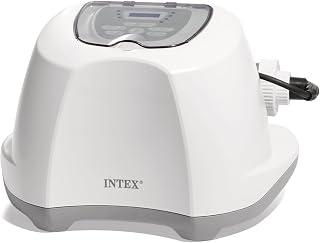 INTEX Krystal Clear Saltwater Pool Chlorine System for Above Ground Pools up to 8,500 Gallons, Pool Cleaner with Automatic Timer and Self Cleaning