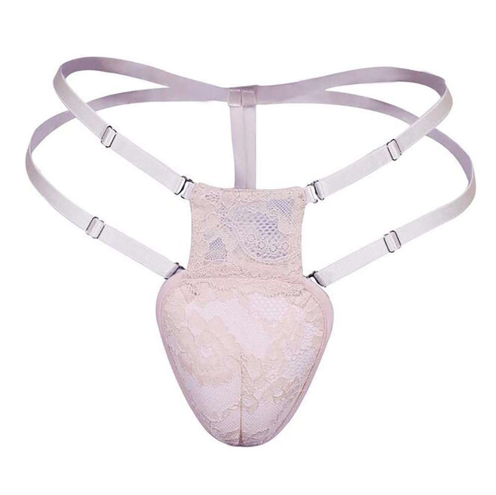 KRLZKID Men Hiding Panty Camel Toe Thong Crossdresser Transgender Transvestite Clothing,Skin