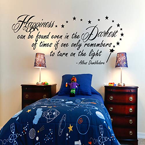 G Direct Harry Potter Happiness Can Be Found Dumbledore - Adhesivo decorativo para pared (100 x 55 cm)