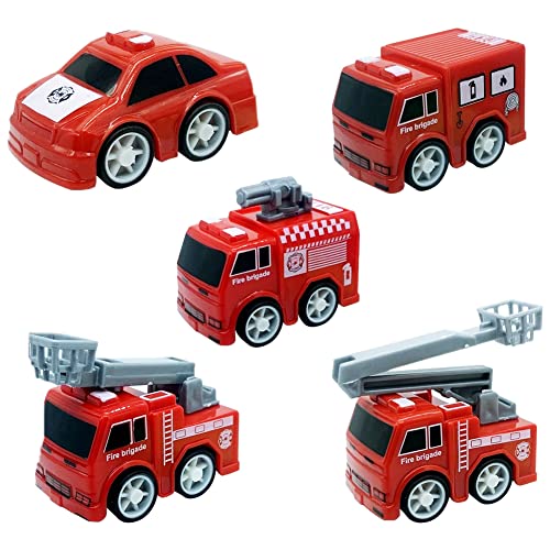 Dickie Toys - Micro Rescue Force Spielzeugautos (je 8 Cm) - 3er-Set Mercedes-Benz Autos Mit Freilauf Und Beweglichen Teilen Für Kinder Ab 3 Jahre, Feuerwehrauto, Polizeiauto & Krankenwagen