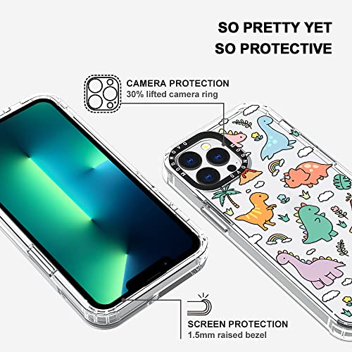 Mosnovo Compatible With Iphone 13 Pro Max Case, Cute Dinosaur [ Buffertech Impact ] Shockproof Protective Transparent Tpu Bumper Clear Phone Case Cover Designed For Iphone 13 Pro Max 6.7" #TOP3