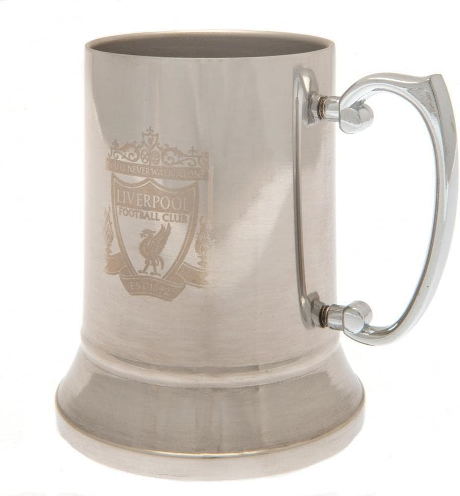 Liverpool FC Stainless Steel Beer Stein (One Size) (Silver)