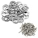 Produktbild Cyful Flaschenöffner zur Wandmontage, rund, 40 mm, 100 Stück, silberfarben