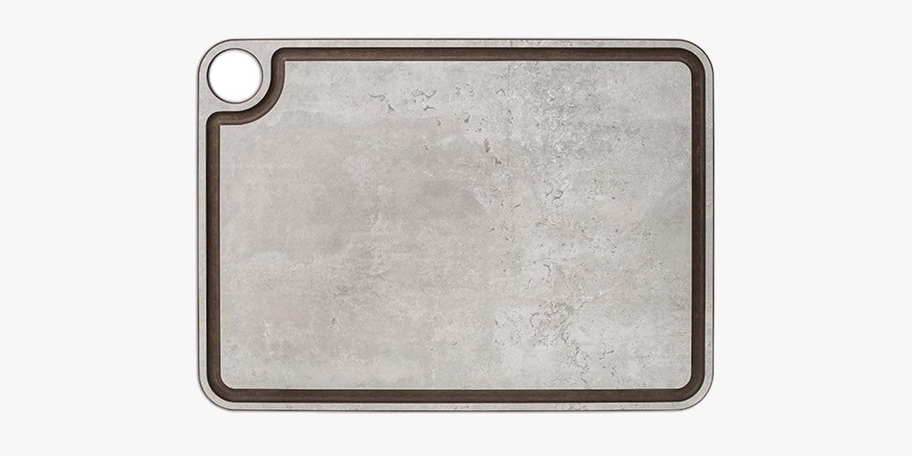Arcos Chopping Board with Channel and Hook Smooth Surface for Chopping Food Made of Cellulose Fiber Resin Professional Cutting Tool Serving Board Color Gray 15" x 11"